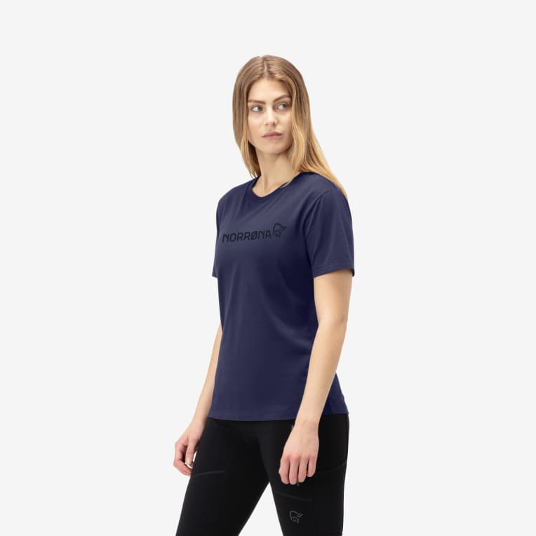 Norrøna Norrøna -29 cotton Norrøna viking T-shirt Ws Indigo Night 3424-21 Platou Sport 4