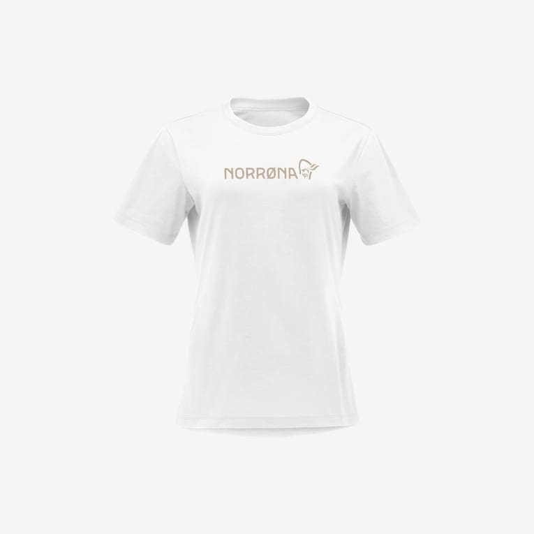 Norrøna Norrøna -29 cotton Norrøna viking T-shirt Ws Pure White 3424-21 Platou Sport 3