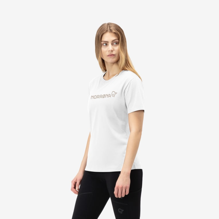 Norrøna Norrøna -29 cotton Norrøna viking T-shirt Ws Pure White 3424-21 Platou Sport 4