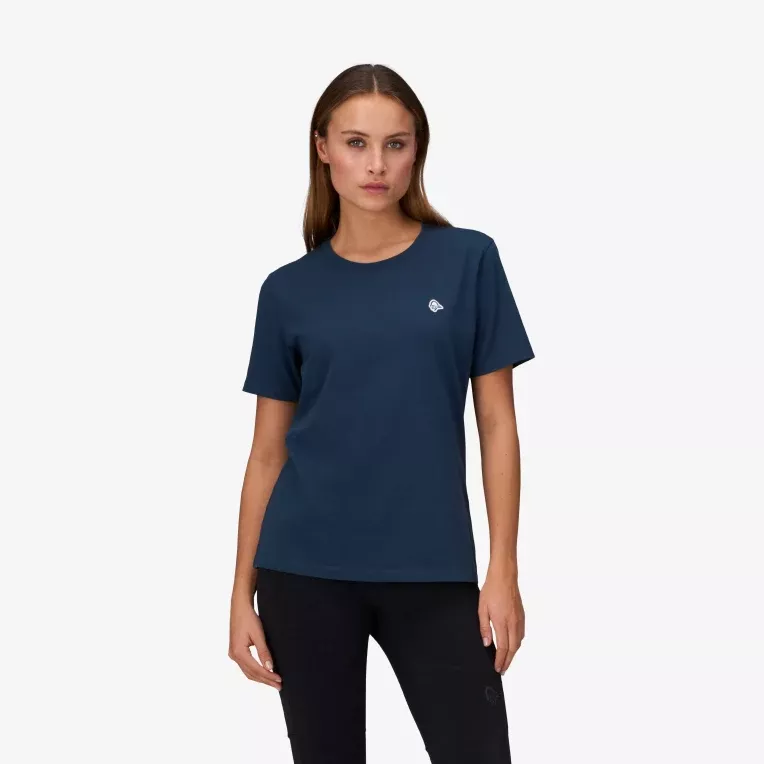 Norrøna Norrøna -29 cotton viking patch T-shirt Ws Indigo Night 3449-24 Platou Sport 1