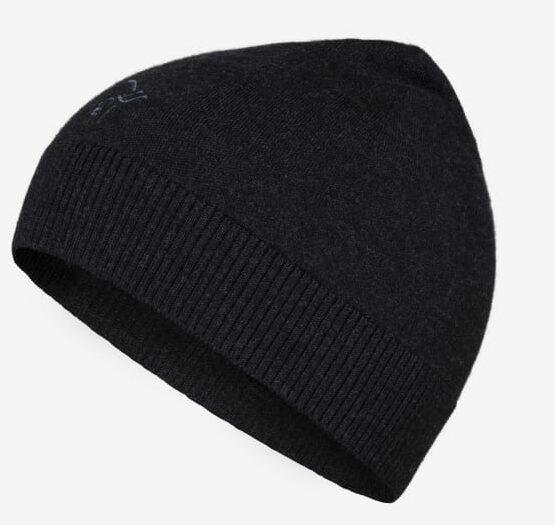 Norrøna Norrøna -29 light merinoUll logo Beanie Caviar Melange 5216-23 Platou Sport 1