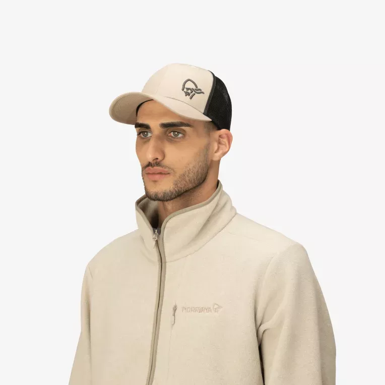 Norrøna Norrøna -29 snap back trucker mesh Cap Oyster Gray 3422-22 Platou Sport 1