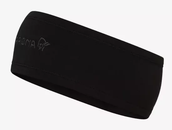 Norrøna Norrøna -29 warmwool2 Headband Caviar Black 3424-24 Platou Sport 1