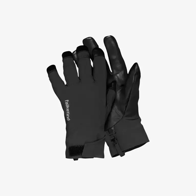 Norrøna Norrøna falketind dri short Gloves Caviar Black 1805-19 Platou Sport 1