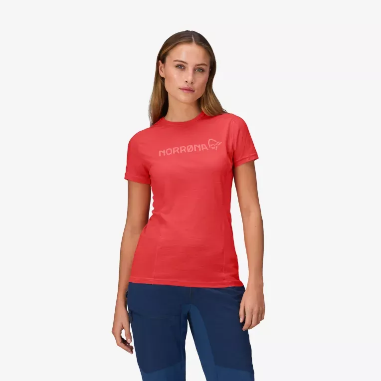 Norrøna Norrøna falketind equaliser merino T-Shirt Ws Paprika 1823-22 Platou Sport 1