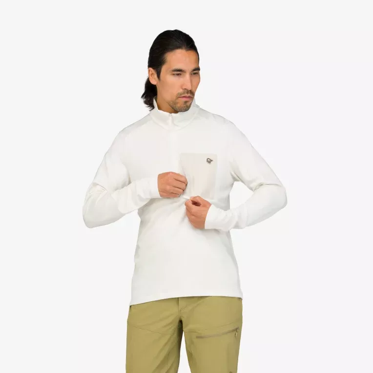 Norrøna Norrøna femund warm1 Zip Neck Ms Snow White 2658-25 Platou Sport 2