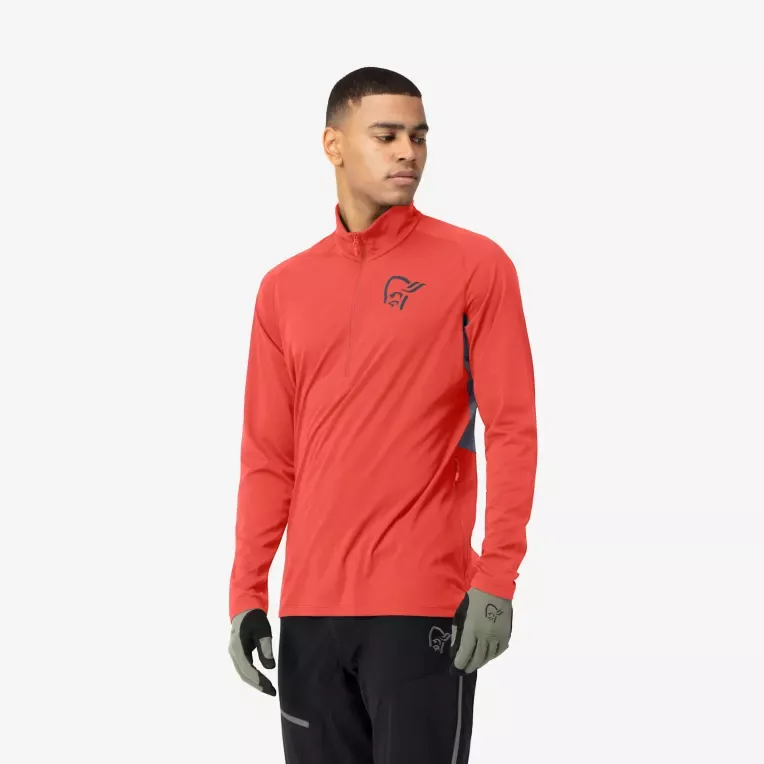 Norrøna Norrøna fjørå equaliser Zip Neck Ms Paprika 2214-21 Platou Sport 3