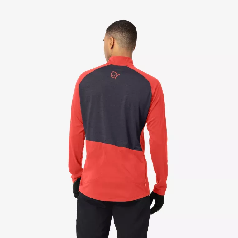 Norrøna Norrøna fjørå equaliser Zip Neck Ms Paprika 2214-21 Platou Sport 4