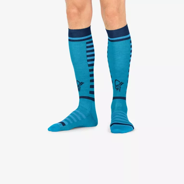 Norrøna Norrøna lyngen light weight Merino Socks long Hawaiian surf-Indigo Night 2001-17 Platou Sport 2