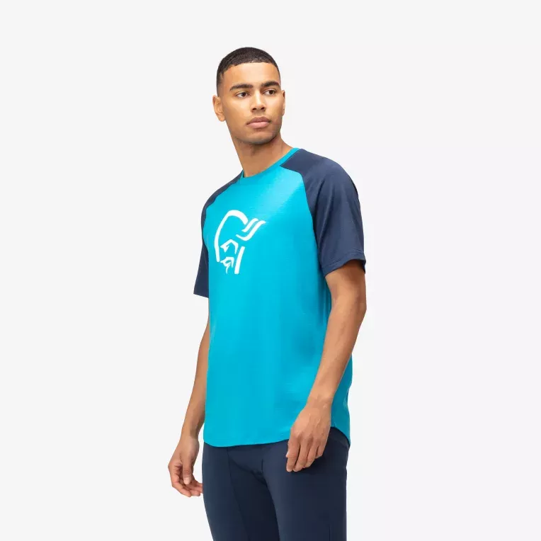 Norrøna Norrøna pureUll T-shirt Ms Hawaiian surf-Indigo Night 5261-21 Platou Sport 5