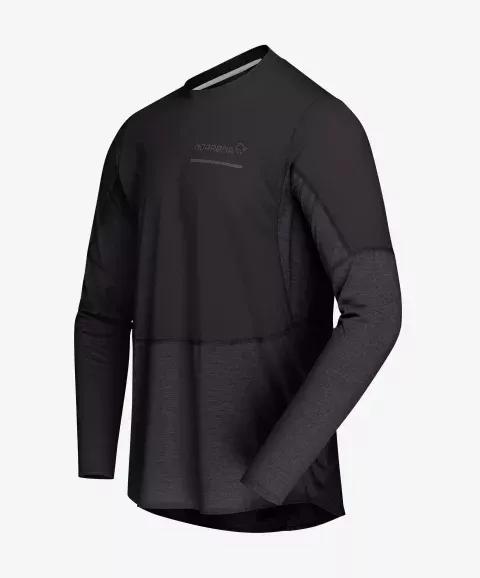 Norrøna Norrøna senja equaliser lightweight Long Sleeve Ms Caviar Black 5820-23 Platou Sport 1