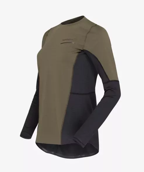Norrøna Norrøna senja equaliser lightweight Long Sleeve Ws Olive Night 5824-23 Platou Sport 1