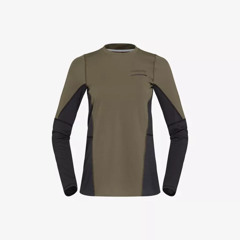 Norrøna Norrøna senja equaliser lightweight Long Sleeve Ws Olive Night 5824-23 Platou Sport 4