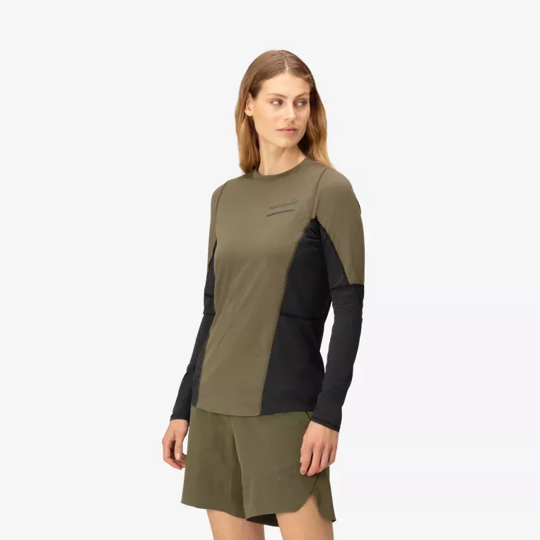 Norrøna Norrøna senja equaliser lightweight Long Sleeve Ws Olive Night 5824-23 Platou Sport 5