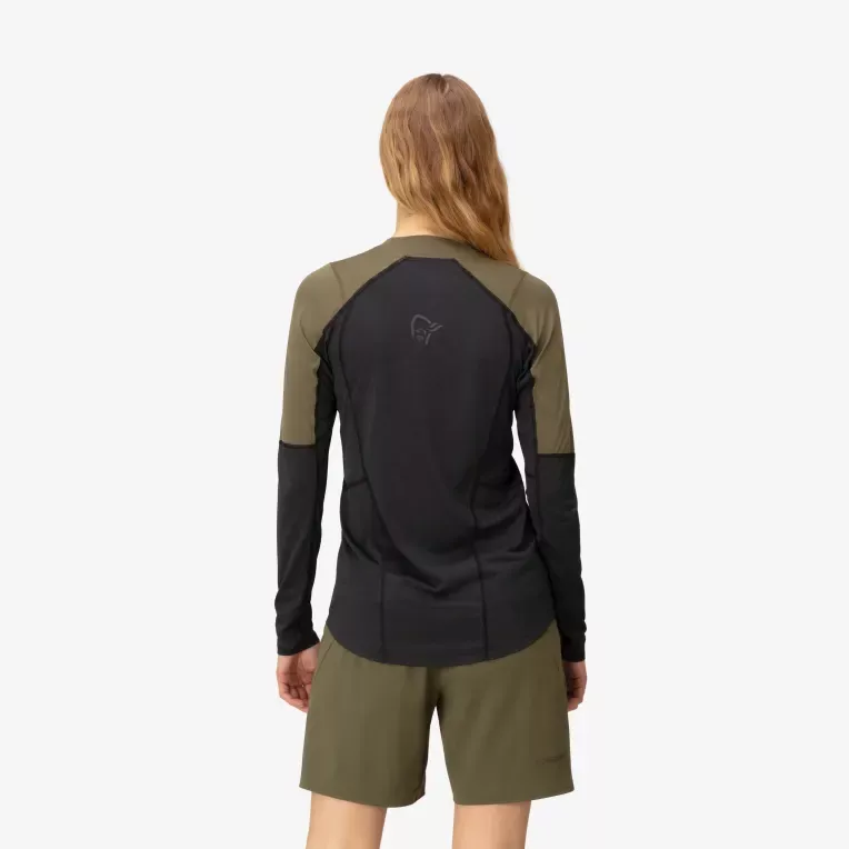 Norrøna Norrøna senja equaliser lightweight Long Sleeve Ws Olive Night 5824-23 Platou Sport 6