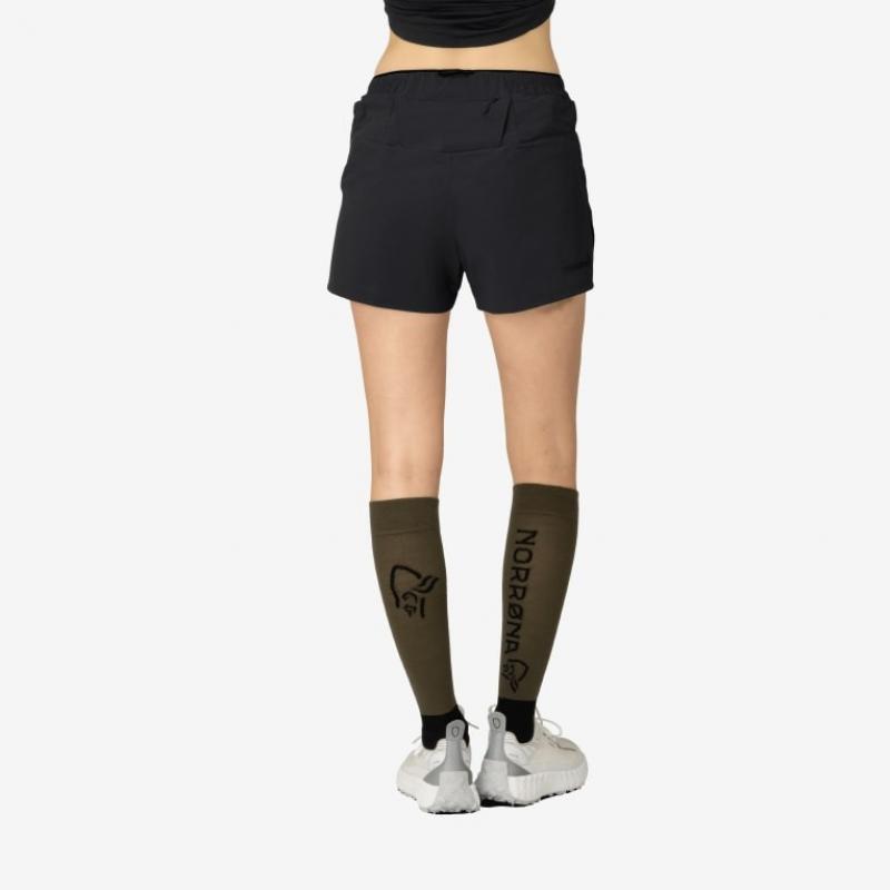 Norrøna Norrøna senja flex1 4" Shorts Ws Caviar Black 5806-24 Platou Sport 5