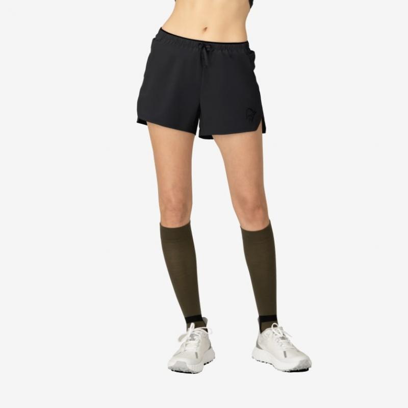 Norrøna Norrøna senja flex1 4" Shorts Ws Caviar Black 5806-24 Platou Sport 6