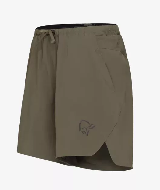 Norrøna Norrøna senja flex1 8" Shorts Ws Olive Night 5809-23 Platou Sport 1
