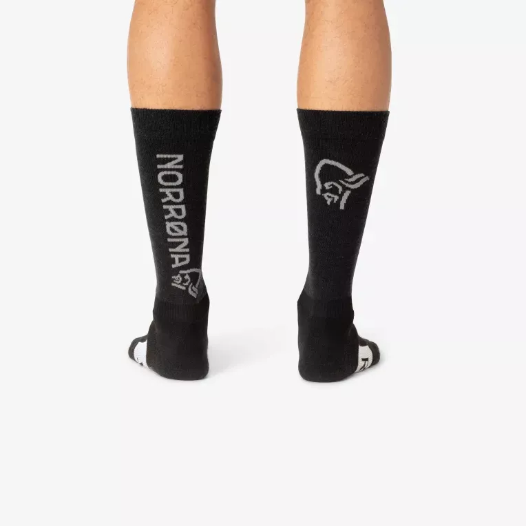 Norrøna Norrøna senja light merinoUll long Socks Caviar Black 5802-23 Platou Sport 6