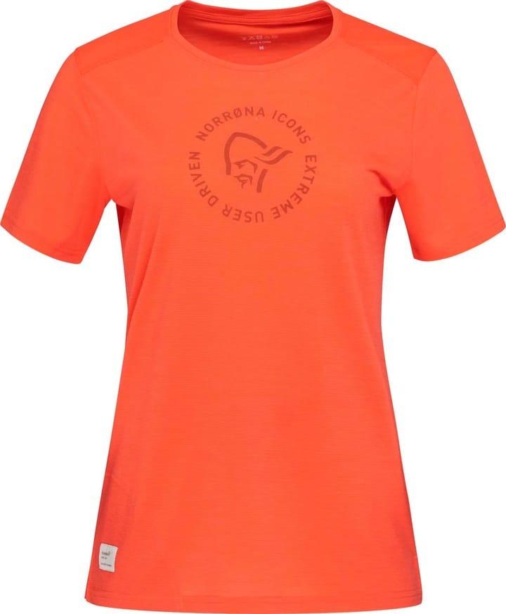Norrøna Norrøna svalbard wool T- Shirt Ws Orange Alert 2438-19 Platou Sport 1