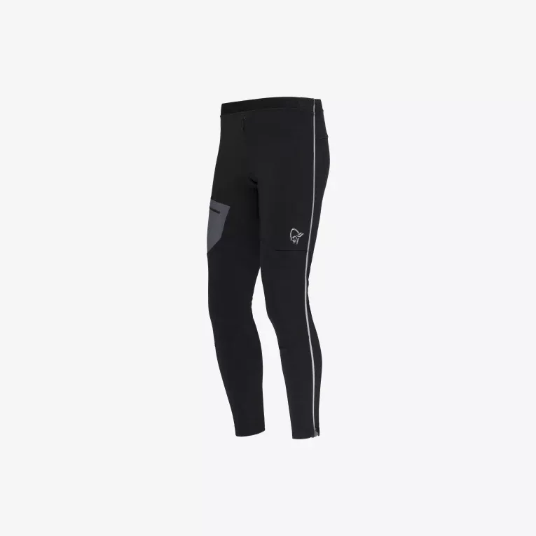 Norrøna Norrøna trollveggen warmwool2 stretch Tights Ms Caviar Black 1624-19 Platou Sport 1