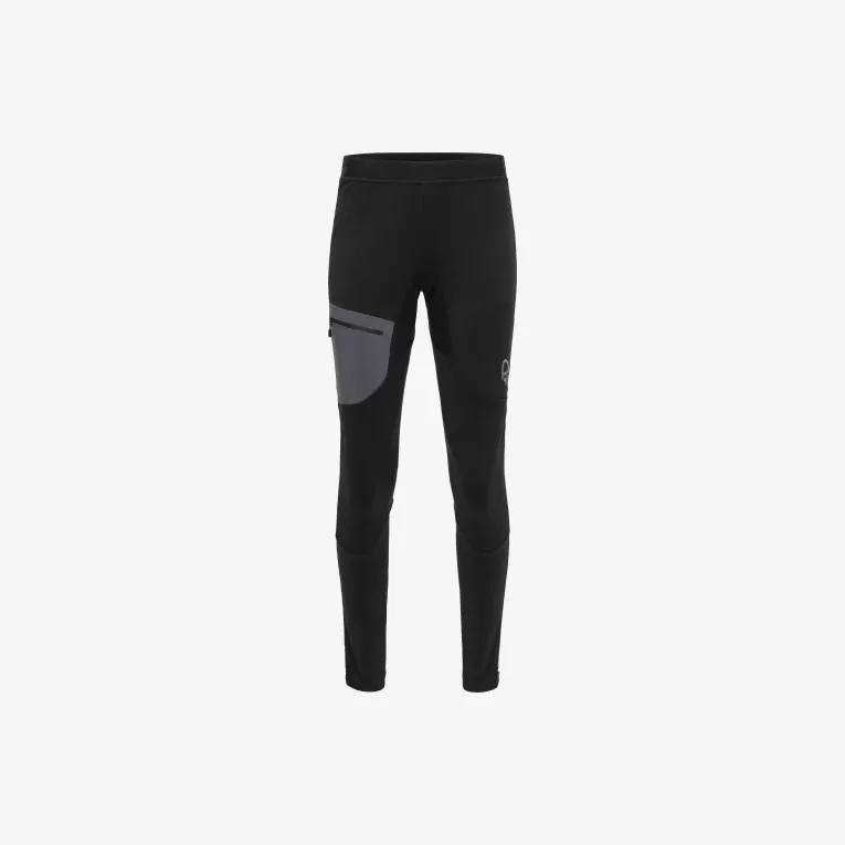 Norrøna Norrøna trollveggen warmwool2 stretch Tights Ws Caviar Black 1629-19 Platou Sport 4