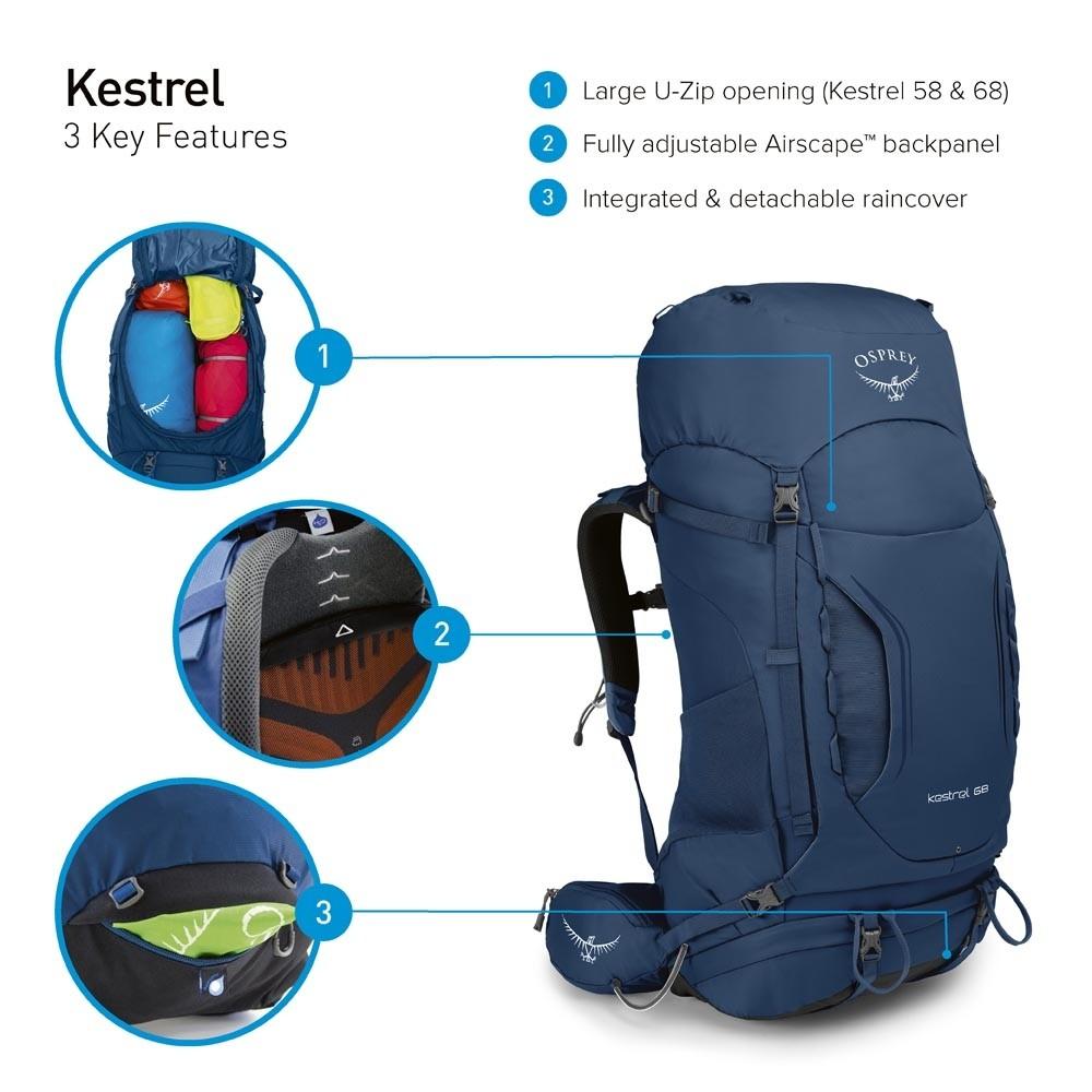 Osprey Osprey Kestrel 48 Loch Blue 5-004 Platou Sport 4