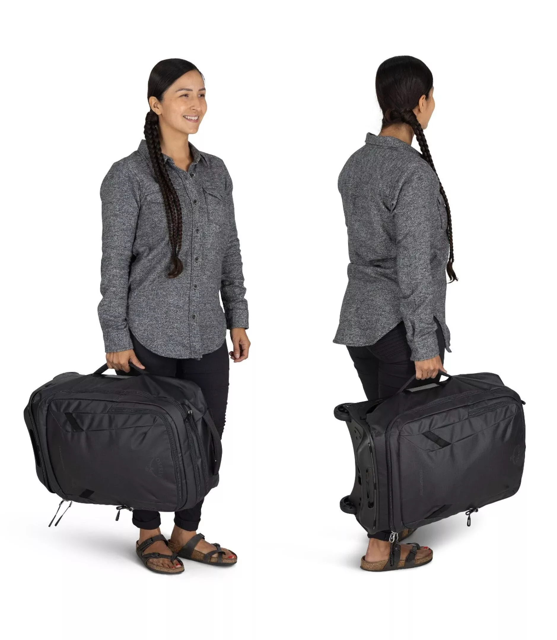 Osprey Osprey Transporter Wheeled Carry-On 38L Raven Black 10006355 Platou Sport 3