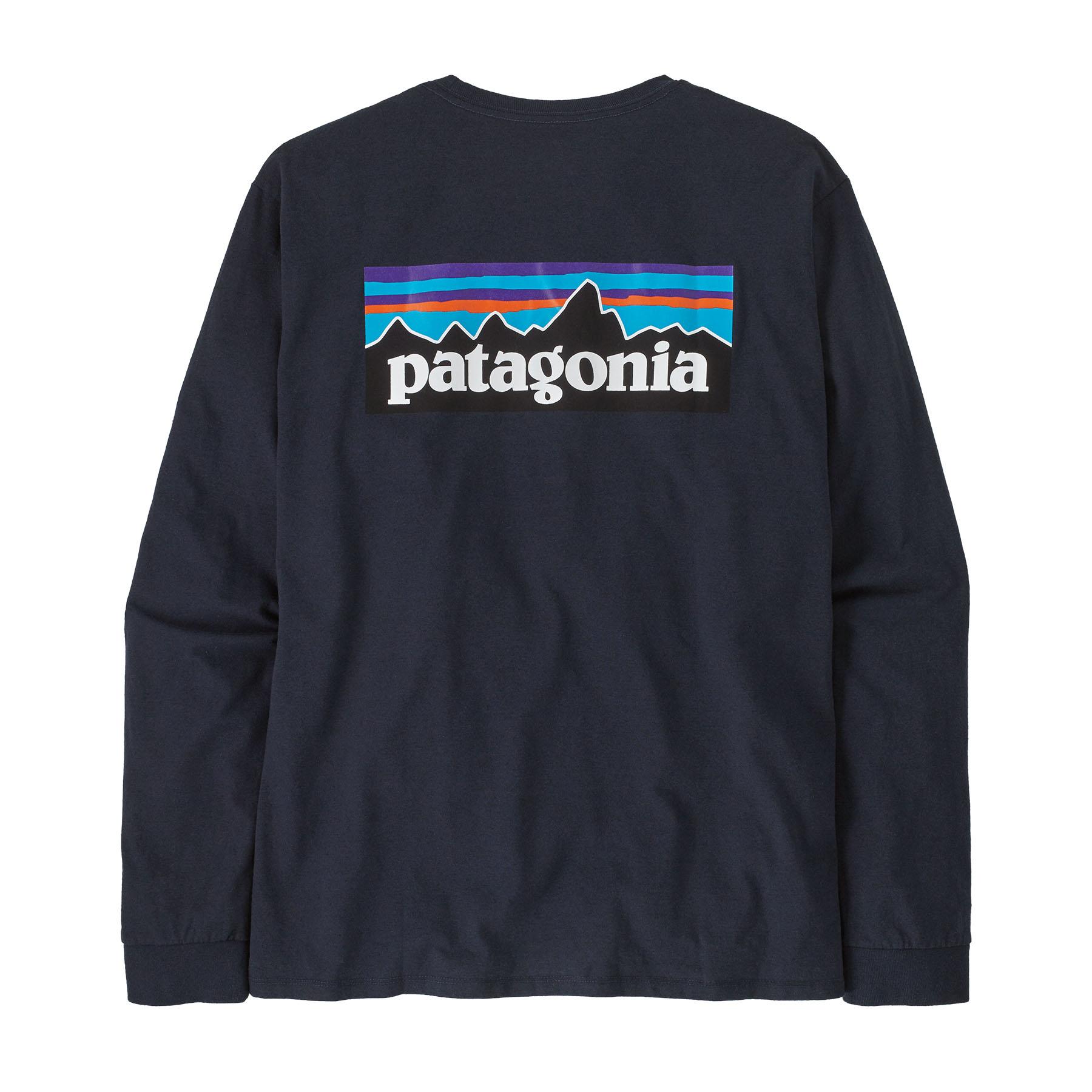 Patagonia Patagonia Mens L-S P-6 Logo Responsibili-Tee New Navy P38518 Platou Sport 1