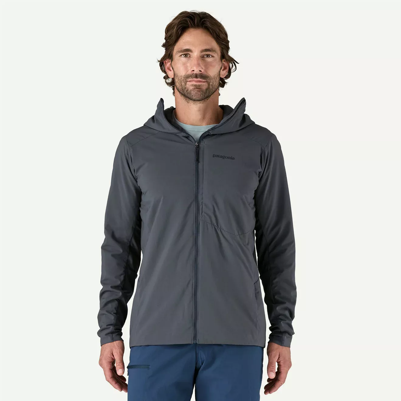 Patagonia Patagonia Mens Nano-Air Ultralight Full-Zip Hoody Smolder Blue P85365 Platou Sport 1