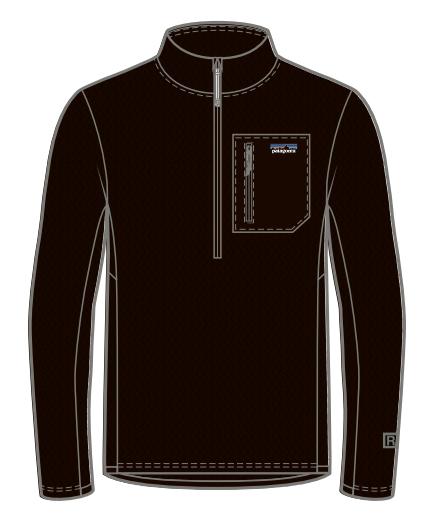 Patagonia Patagonia Mens R1 Air Zip Neck Black P40246 Platou Sport 1