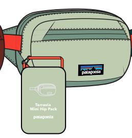 Patagonia Patagonia Terravia Mini Hip Pack Lichen Green P49448 Platou Sport 1