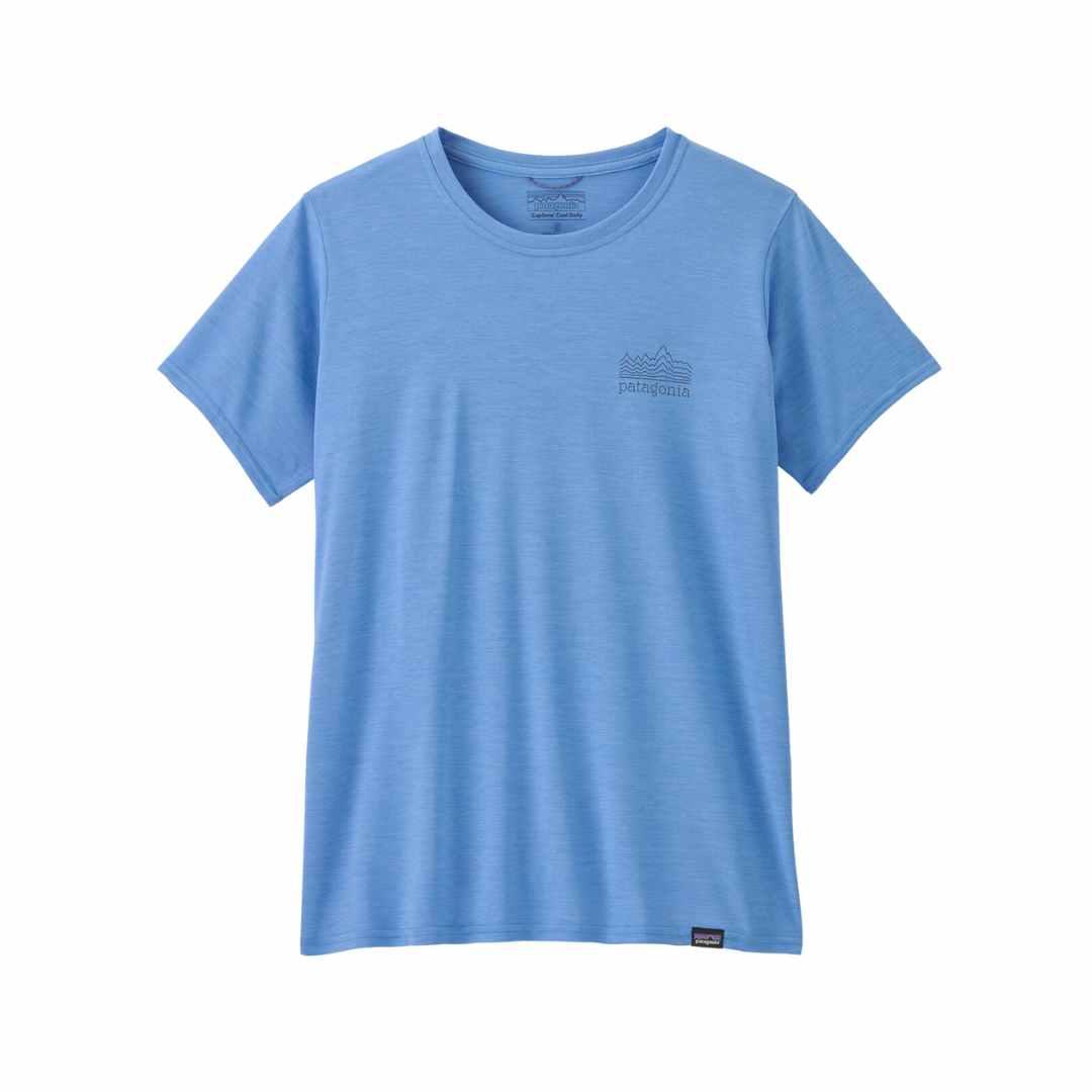 Patagonia Patagonia Womens Cap Cool Daily Graphic Shirt Strataspire: Abundant Blue X-Dye P45250 Platou Sport 1