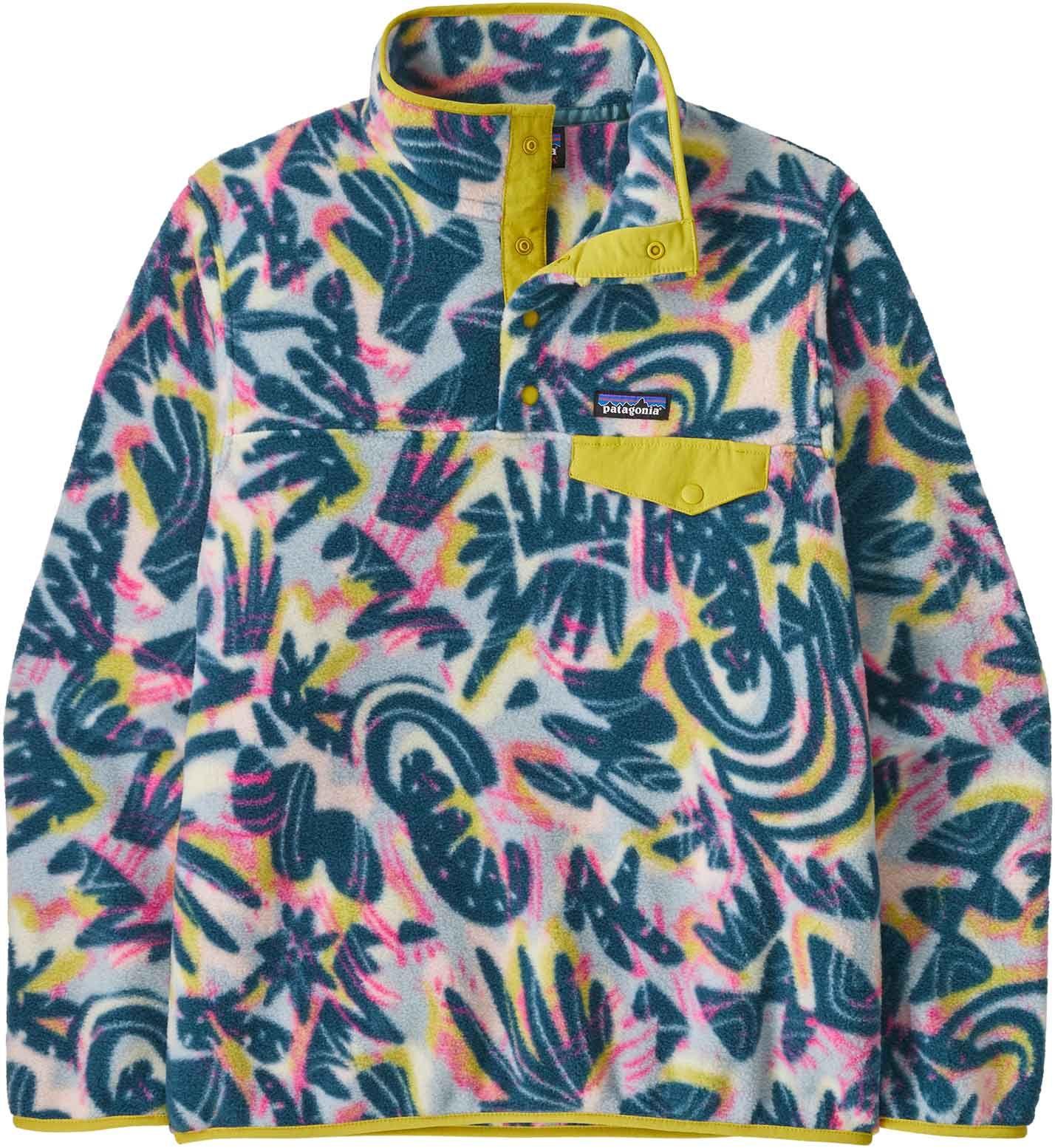 Patagonia Patagonia Womens LW Synch Snap-T P-O Wild Botanist: Tidal Teal P25455 Platou Sport 1