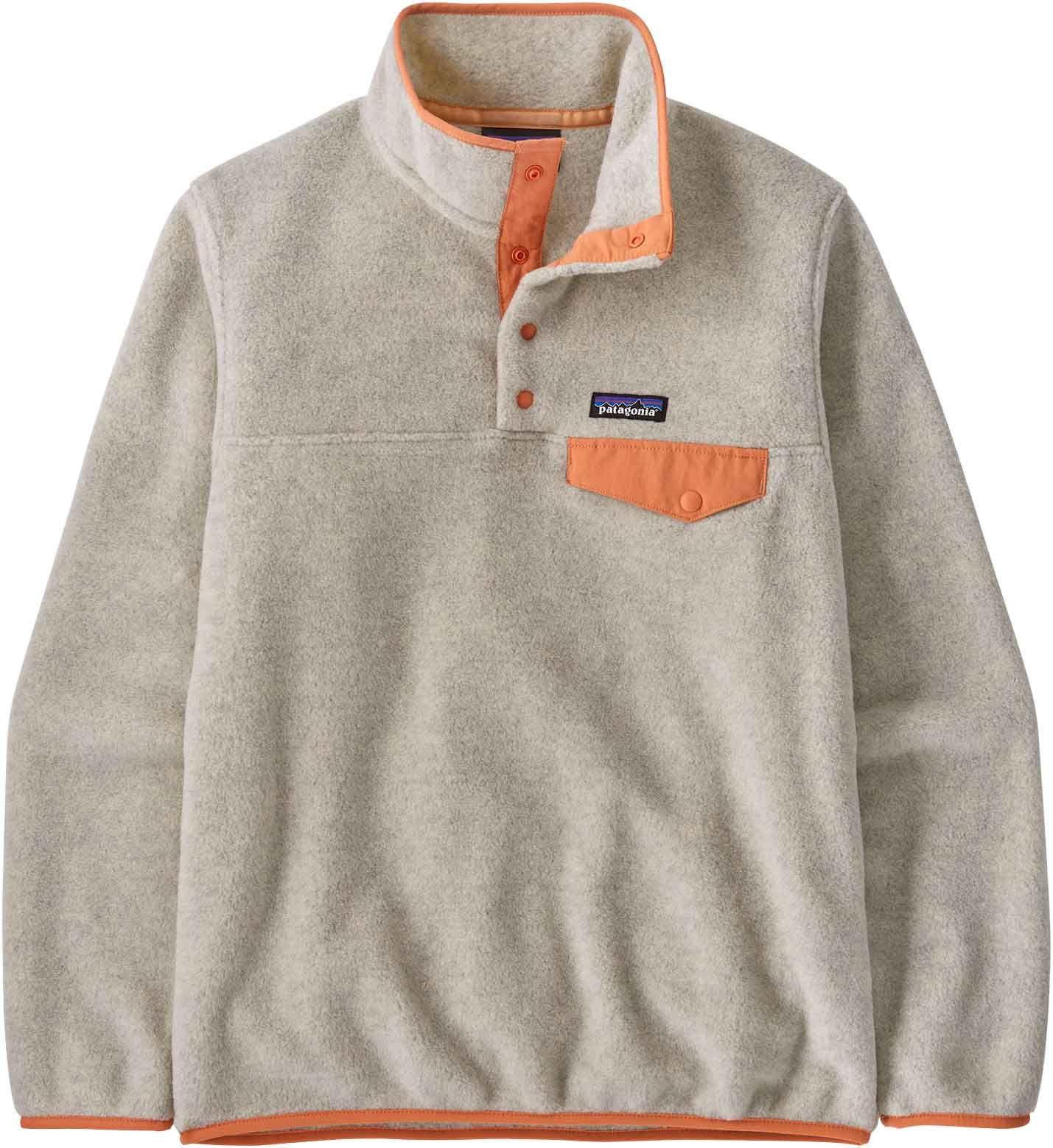 Patagonia Patagonia Womens Lw Synch Snap-T P-O Oatmeal Heather w-Heirloom Peach P25455 Platou Sport 1