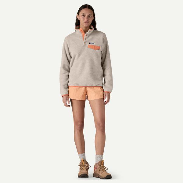 Patagonia Patagonia Womens Lw Synch Snap-T P-O Oatmeal Heather w-Heirloom Peach P25455 Platou Sport 3