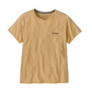 Patagonia Womens P-6 Logo Responsibili-Tee Beeswax Tan