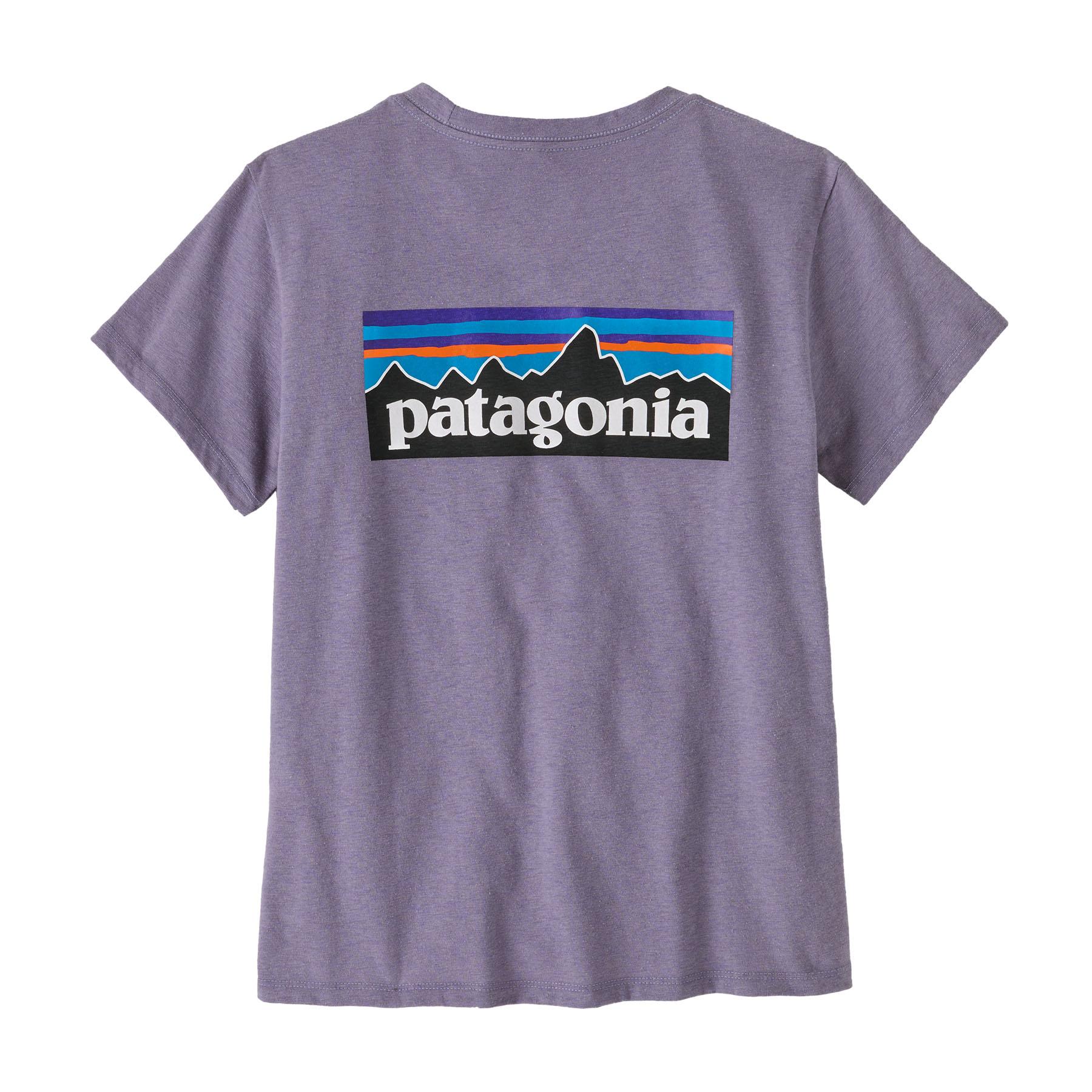 Patagonia Patagonia Womens P-6 Logo Responsibili-Tee Concrete Purple P37567 Platou Sport 1