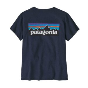 Patagonia Womens P-6 Logo Responsibili-Tee New Navy