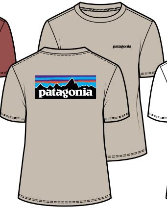 Patagonia Patagonia Womens P-6 Logo Responsibili-Tee Pumice P37567 Platou Sport 1