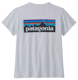 Patagonia Womens P-6 Logo Responsibili-Tee White