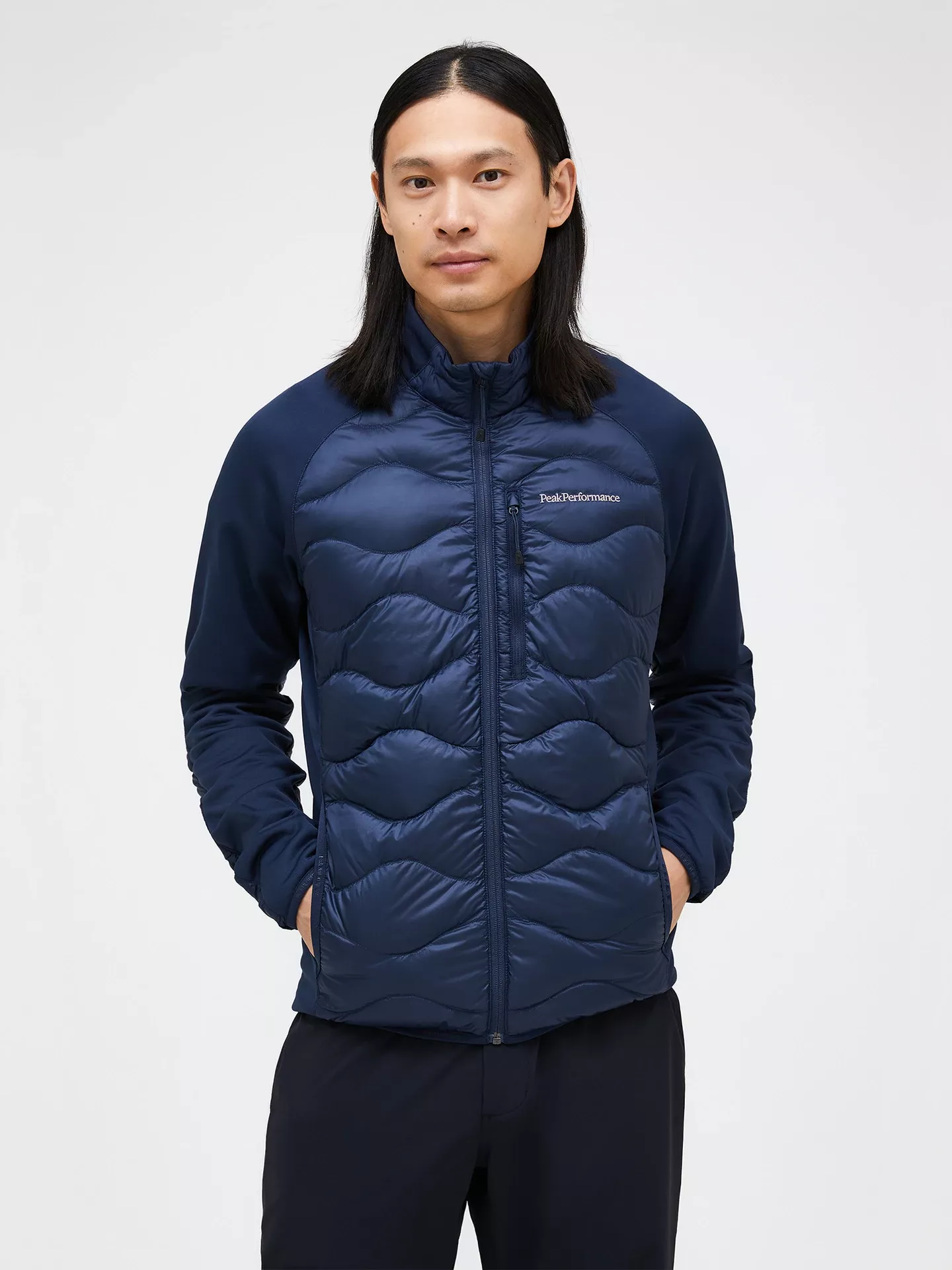 Peak Performance Peak Performance Mens Helium Down Hybrid Jacket Blue Shadow G79843 Platou Sport 1