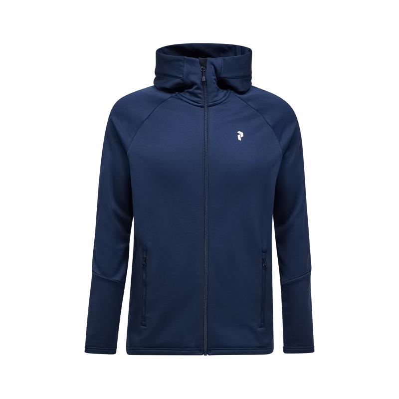 Peak Performance Peak Performance Mens Rider Essentials Zip Hood Blue Shadow-Blue G80573 Platou Sport Bergen 1