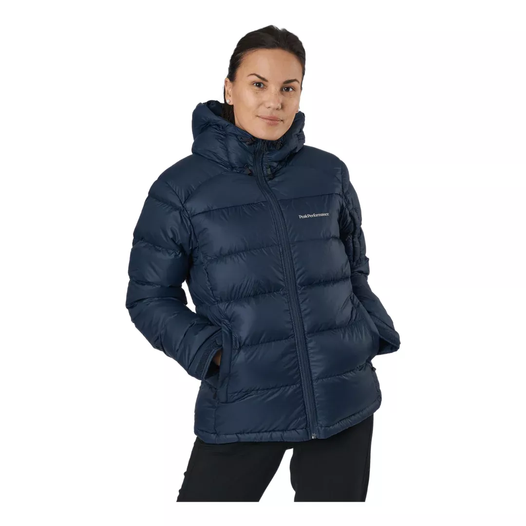 Peak Performance Peak Performance Womens Frost Down Hood Jacket Blue Shadow G80527 Platou Sport 1
