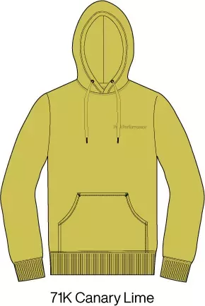 Peak Performance Peak Performance Womens Original Small Logo Hood Canary Lime G79574 Platou Sport 1