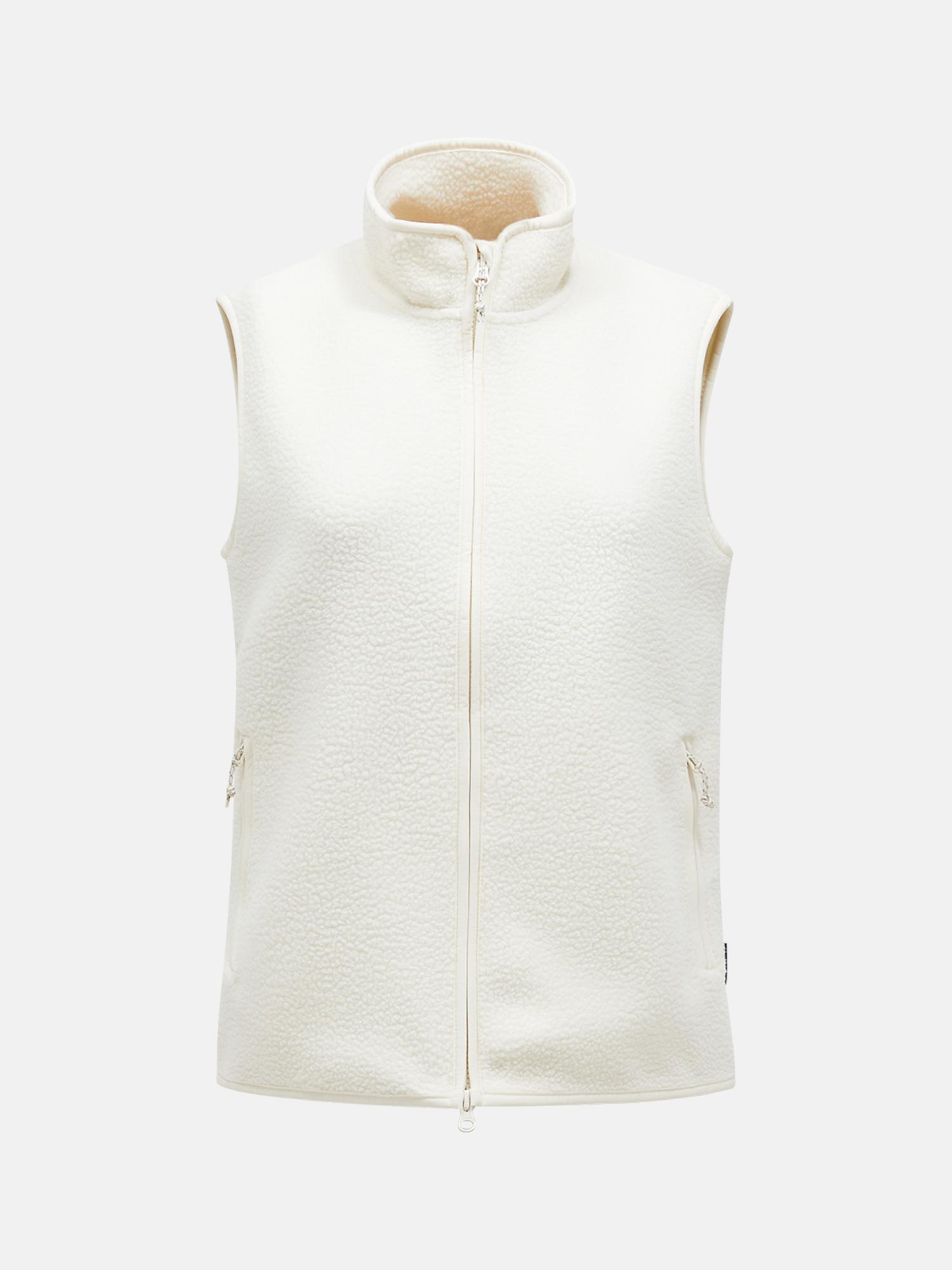 Peak Performance Peak Performance Womens Pile Vest Vintage White G80289 Platou Sport 1
