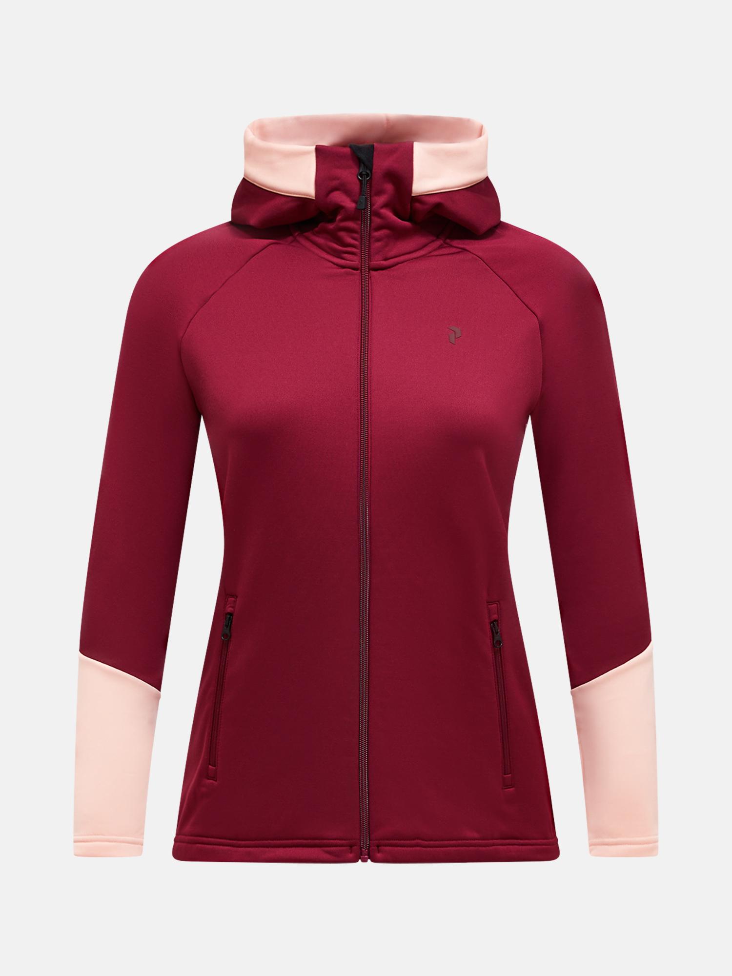 Peak Performance Peak Performance Womens Rider Essentials Zip Hood Vertical Zenith-Peach Fuzz G80574 Platou Sport 1