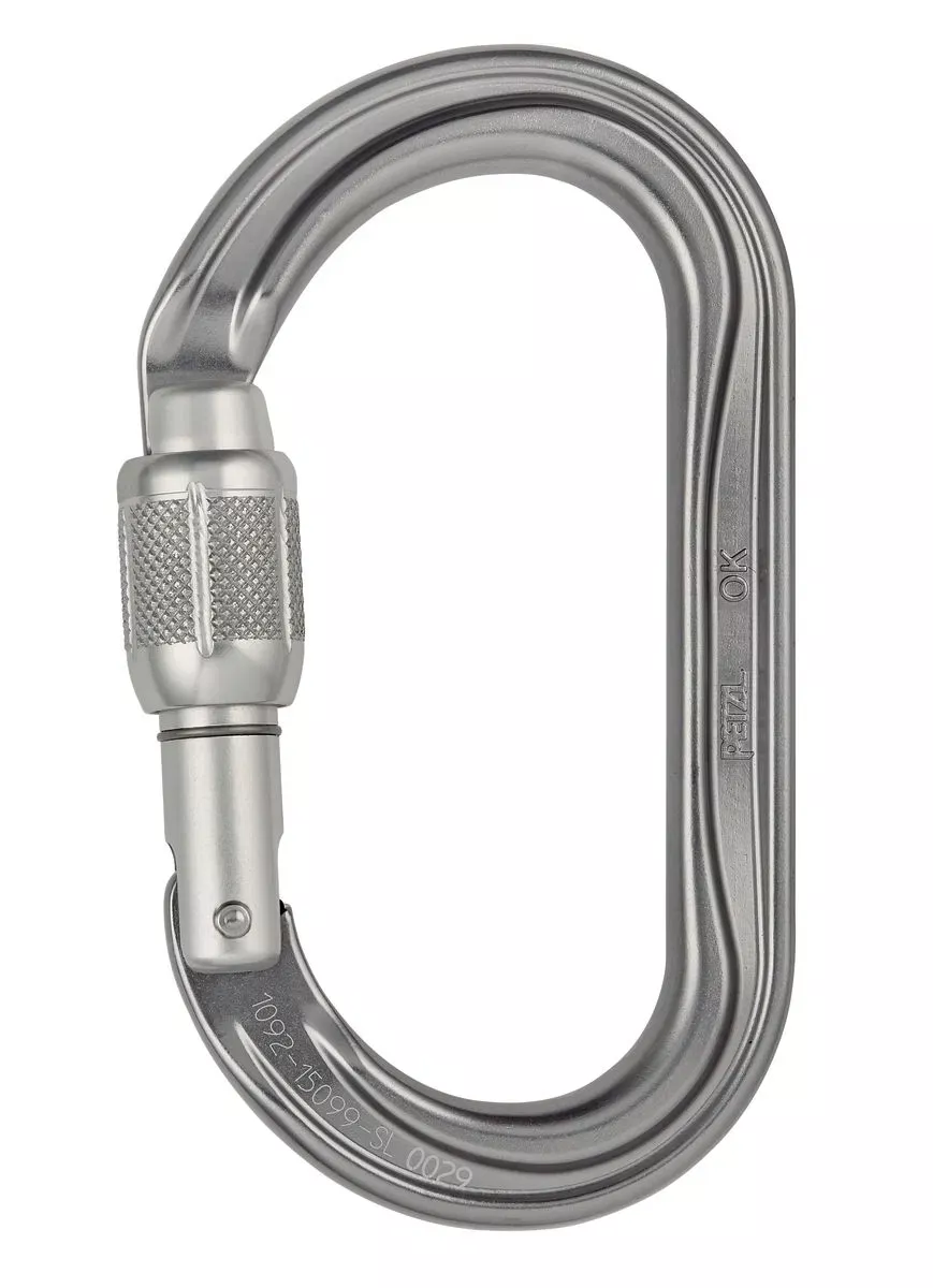 Petzl Petzl Ok Screw-Lock Carabiner Gray M33A SL Platou Sport 1