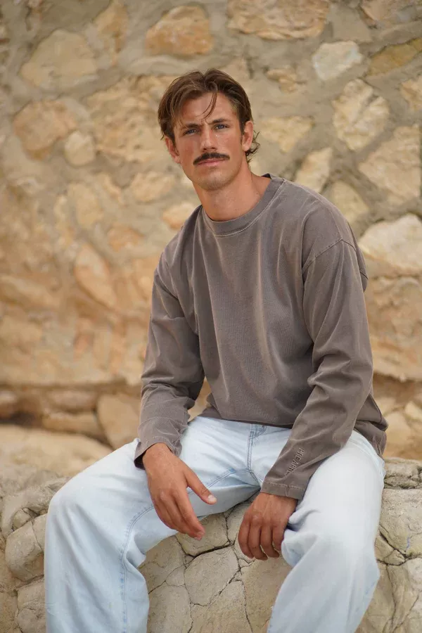 Pre Après Pre Après Boxy Washed Long Sleeve Soft Brown Platou Sport 1