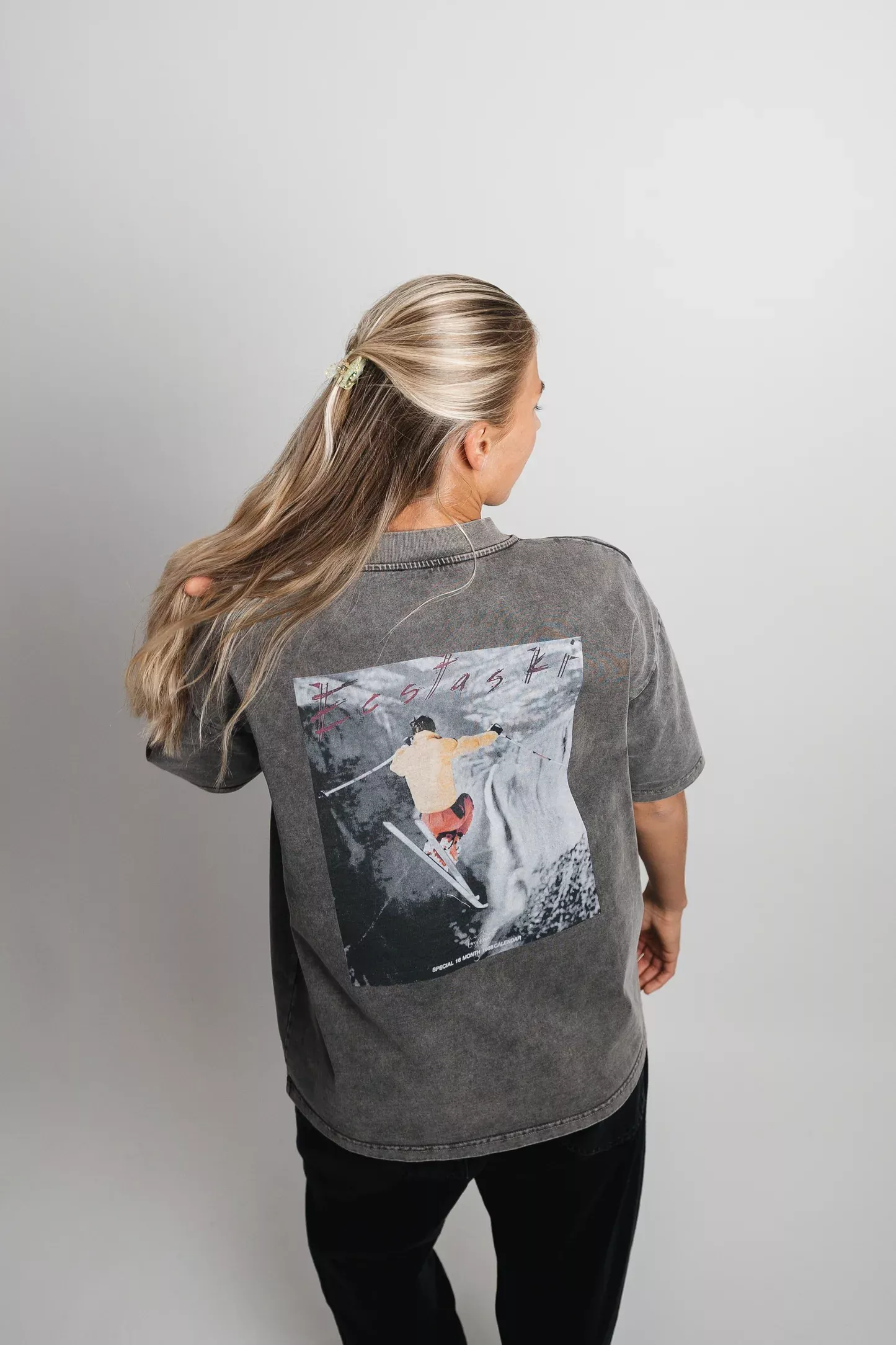 Pre Après Pre Après Ecstaski Oversized Heavy Tee Faded Black Platou Sport 1